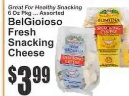 Key Food BelGioioso Fresh Snacking Cheese offer