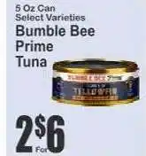 Key Food Bumble Bee Prime Tuna offer