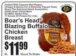 Key Food Boar's Head Blazing Buffalo Chicken Breast offer