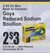 Key Food Goya Reduced Sodium Boullion offer