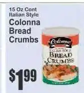 Key Food Colonna Bread Crumbs offer