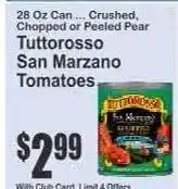 Key Food Tuttorosso San Marzano Tomatoes offer