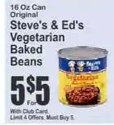 Key Food Steve's & Ed's Vegetarian Baked Beans offer