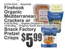 Key Food Snack Factory Pretzel Crisps offer