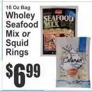 Key Food Wholey Seafood Mix or Squid Rings offer