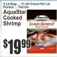 Key Food AquaStar Cooked Shrimp offer