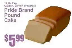 Key Food Pride Brand Pound Cake offer