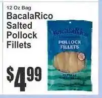Key Food BacalaRico Salted Pollock Fillets offer