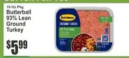 Key Food Butterball 93% Lean Ground Turkey offer
