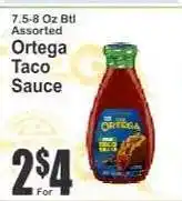 Key Food Ortega Taco Sauce offer
