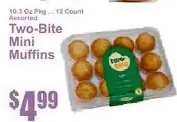 Key Food Two Bite Mini Muffins offer