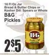 Key Food B&G Pickles offer