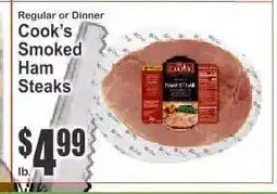 Key Food Cook's Smoked Ham Steaks offer