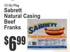 Key Food Sabrett Natural Casing Beef Franks offer