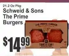 Key Food Schweid & Sons The Prime Burgers offer