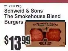 Key Food Schweid & Sons The Smokehouse Blend Burgers offer