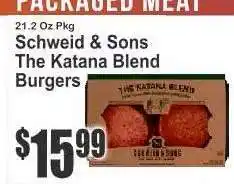 Key Food Schweid & Sons The Katana Blend Burgers offer