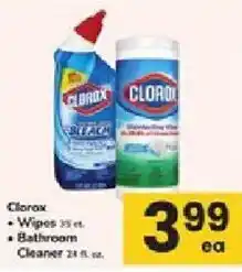 ACME Clorox wipes or bathroom cleaner offer