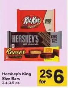 ACME Hershey's King Size Bars offer