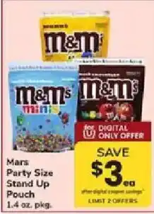 ACME Mars M&M's Party Size Stand Up Pouch offer
