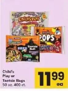ACME Child's Play or Tootsie Bags offer