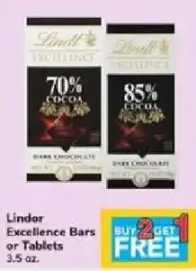 ACME Lindt Excellence Bars or Tablets offer