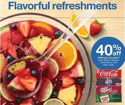 Target Coca-Cola, Pepsi, Dr Pepper, Canada Dry offer
