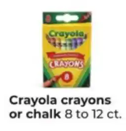 Hy-Vee Crayola crayons or chalk offer