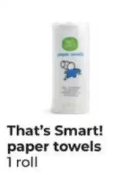 Hy-Vee That's Smart! paper towels offer