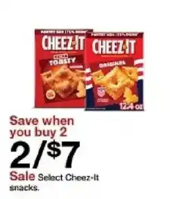 Target Select Cheez-it snacks offer
