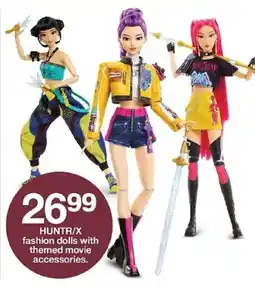 Target Huntr/x fashion dolls with themed movie accessories offer