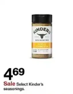 Target Select Kinder's seasonings offer
