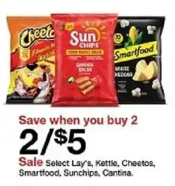 Target Select Lay's, Kettle, Cheetos, Smartfood, Sunchips, Cantina offer