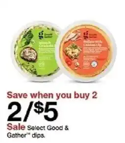 Target Select Good & Gather dips offer