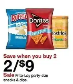Target Frito-Lay party-size snacks & dips offer