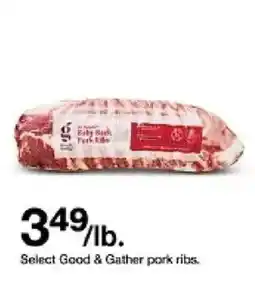 Target Select Good & Gather pork ribs offer