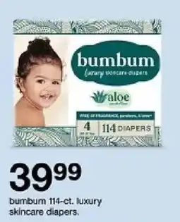 Target Bumbum luxury skincare diapers offer