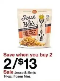 Target Jesse & Ben's frozen fries offer