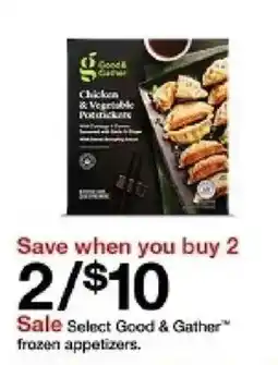 Target Select Good & Gather frozen appetizers offer