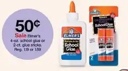 Target Elmer's school glue or glue sticks offer