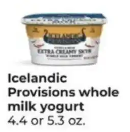 Hy-Vee Icelandic Provisions whole milk yogurt offer