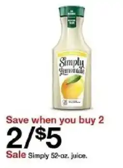 Target Simply lemonade offer