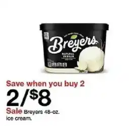 Target Breyers ice cream offer