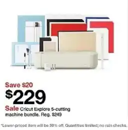 Target Cricut Explore 5-cutting machine bundle offer