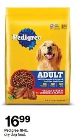 Target Pedigree adult dry dog food offer