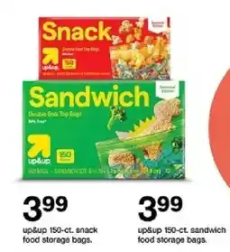 Target up&up 150-ct. snack food storage bags offer