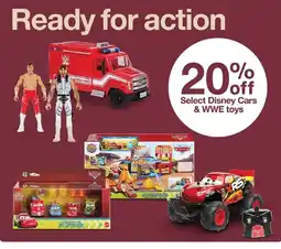 Target Select Disney Cars & WWE toys offer