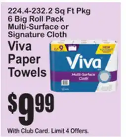 SuperFresh Viva Paper Towels offer