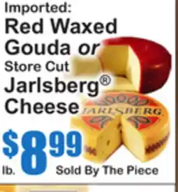 SuperFresh Red Waxed Gouda or Store Cut Jarlsberg Cheese offer