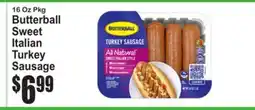 SuperFresh Butterball Sweet Italian Turkey Sausage offer